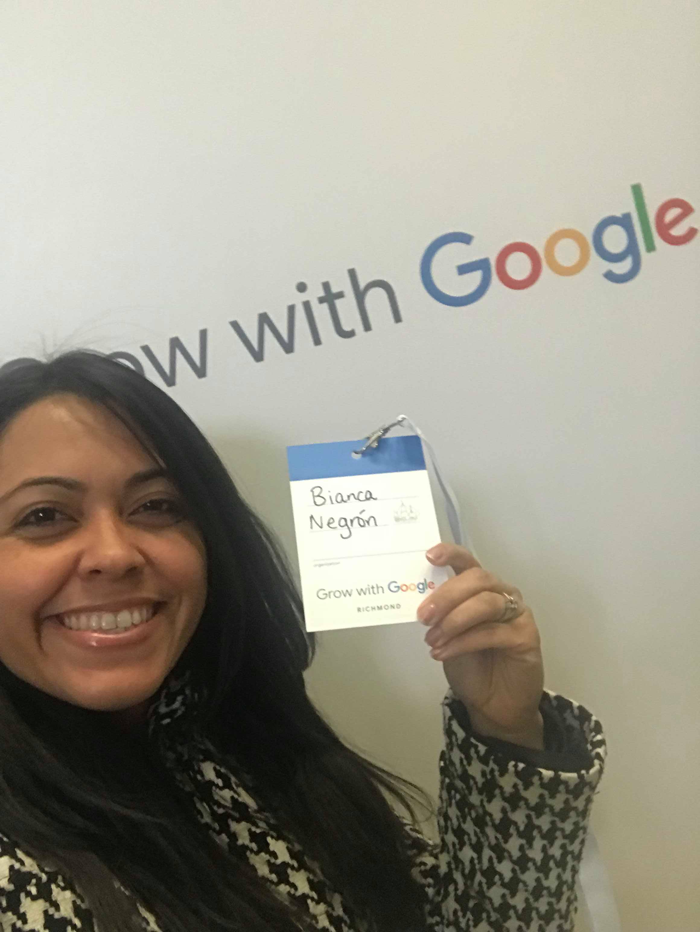 selfie google 3 ¿Cómo sacarle ventaja a tu Carrera con “Grow with Google”? Bianca Negrón